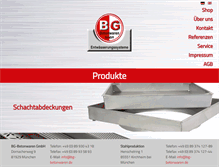 Tablet Screenshot of bg-betonwaren.de